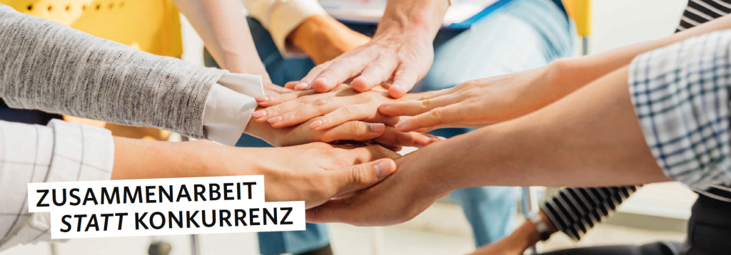 Das Titelbild zum Artikel "Zusammenarbeit statt Konkurrenz" im WKO-Magazin "Lebe"